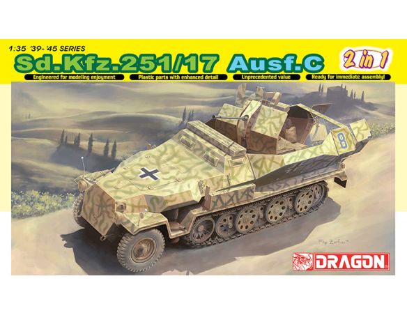 Dragon D6592 SD.KFZ.251/17 AUSF.C  KIT 1:35 Modellino