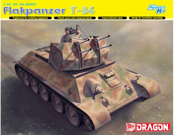 Dragon D6599 FLAKPANZER T-34R KIT 1:35 Modellino