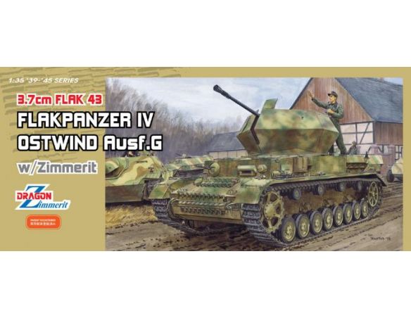 Dragon D6746 FLAKPANZER IV OSTWIND 3,7 cm FLAK 43 KIT 1:35 Modellino