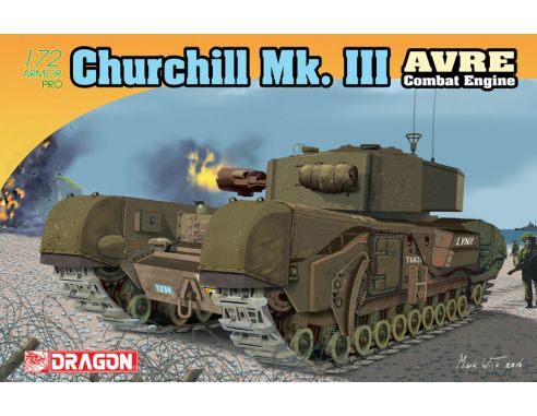 Dragon D7327 CHURCHILL MK III AVRE KIT 1:72 Modellino