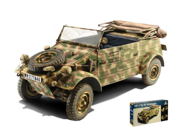 Italeri IT7405 KDF.1 TYP 82 KUBELWAGEN KIT 1:9 Modellino