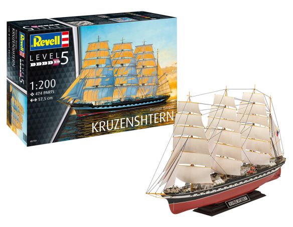 Revell RV05159 RUSSIAN BARQUE KRUZENSHTEM KIT 1:200 Modellino