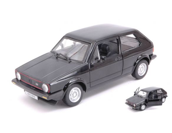 Bburago BU21089BK VW GOLF MK1 GTI BLACK 1:24 Modellino