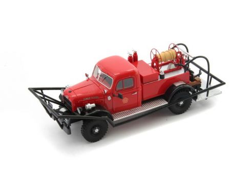 Autocult ATC12009 DODGE WDX POWER WAGON BRUSH BREAKER 1946 RED/BLACK 1:43 Modellino