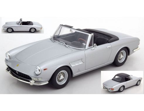 KK Scale KKDC180245 FERRARI 275 GTS/4 PININFARINA SPYDER 1964 SILVER 1:18 Modellino