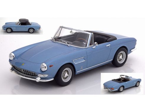 KK Scale KKDC180246 FERRARI 275 GTS/4 PININFARINA SPYDER 1964 LIGHT BLUE METALLIC 1:18 Modellino