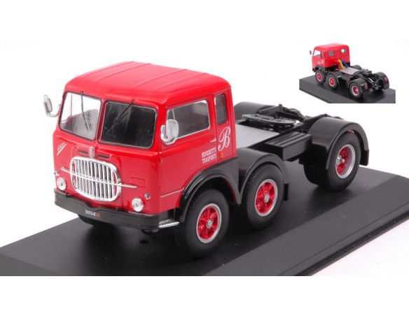 Ixo model TR027 FIAT 690 T1 1961 RED/BLACK 1:43 Modellino