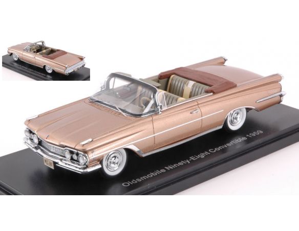 Neo Scale Models NEO46081 OLDSMOBILE 98 CONVERTIBLE 1959 GOLD 1:43 Modellino