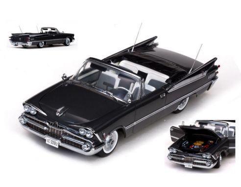 SunStar SS5472 DODGE CUSTOMS ROYAL LANCER CONVERTIBLE 1959 DARK GUN METAL 1:18 Modellino