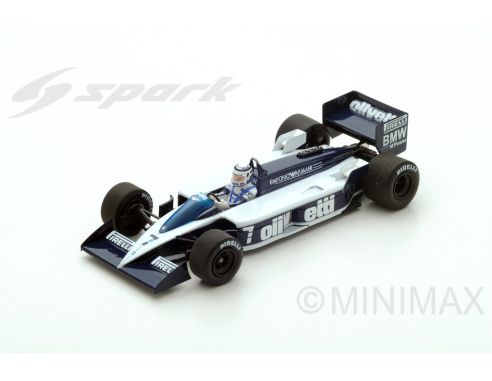 Spark Model S4349 BRABHAM BT55 R.PATRESE 1986 N.7 DNF MONACO GP 1:43 Modellino