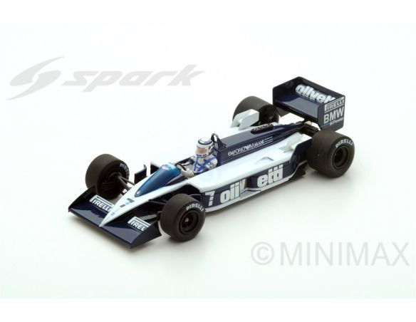 Spark Model S4349 BRABHAM BT55 R.PATRESE 1986 N.7 DNF MONACO GP 1:43 Modellino