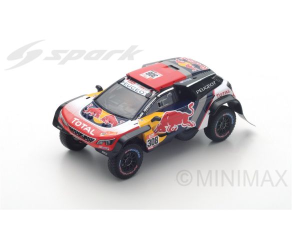 Spark Model S5621 PEUGEOT 3008 DKR MAXI N.308 DAKAR 2018 C.DESPRES-D.CASTERA 1:43 Modellino