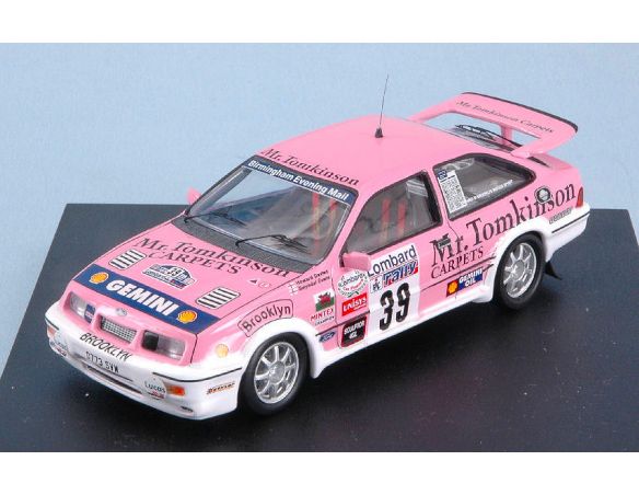 Trofeu TF0124 FORD SIERRA COSWORTH N.39 11th RAC RALLY 1989 EVANS/DAVIES 1:43 Modellino