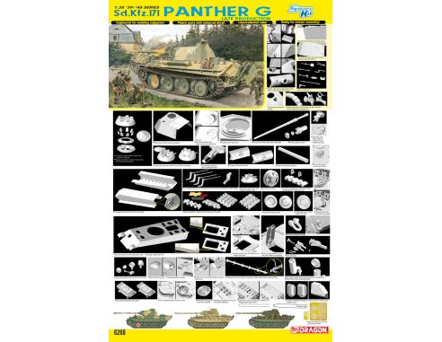 Dragon D6268 PANTHER G LATE PRODUCTION KIT 1:35 Modellino