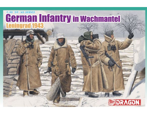 Dragon D6518 GERMAN INFANTRY IN WACHTMANTEL KIT 1:35 Modellino