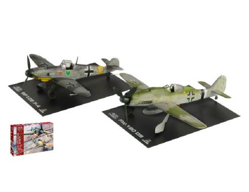Italeri IT35101 BF109 F-4 AND FW 190 D9 WAR THUNDER KIT 1:72 Modellino