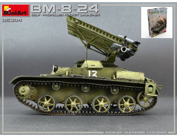 Miniart MIN35234 BM-8-24 SELF-PROPELLED ROCKET LAUNCHER KIT 1:35 Modellino