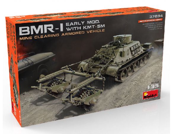 Miniart MIN37034 BMR-1 EARLY MOD.WITH KMT-5M KIT 1:35 Modellino