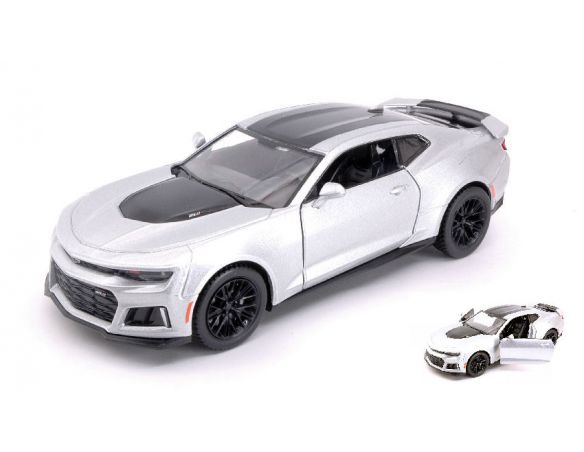 Motormax MTM79351S CHEVROLET CAMARO ZL1 2017 SILVER 1:24 Modellino