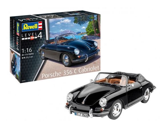 Revell RV07043 PORSCHE 356 CONVERTIBLE KIT 1:16 Modellino