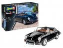 Revell RV07043 PORSCHE 356 CONVERTIBLE KIT 1:16 Modellino