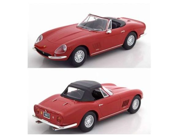 KK Scale KKDC180231 FERRARI 275 GTS/4 NART SPYDER ALLOY RIMS 1967 RED 1:18 Modellino