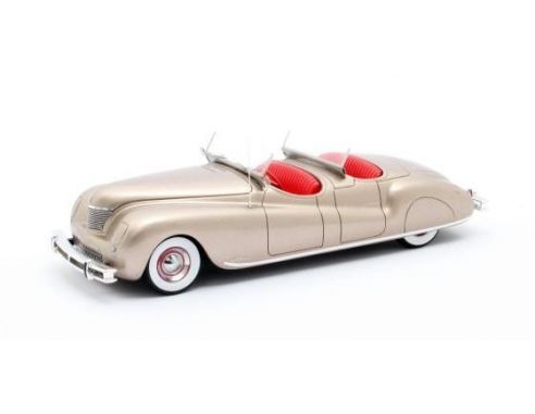 MATRIX SCALE MODELS MX20303-022 CHRYSLER NEWPORT DUAL COWL PHAETON LEBARON 1941 GOLD 1:43 Modellino