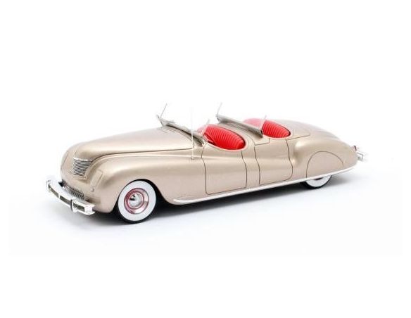 MATRIX SCALE MODELS MX20303-022 CHRYSLER NEWPORT DUAL COWL PHAETON LEBARON 1941 GOLD 1:43 Modellino