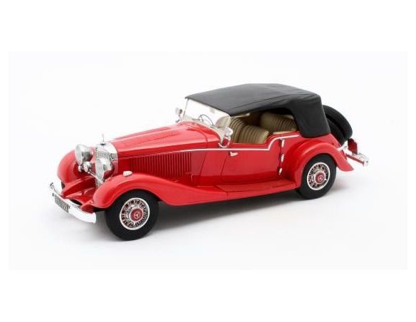 MATRIX SCALE MODELS MX41302-142 MERCEDES 500K TOURER MAYFAIR CLOSED 1934 RED 1:43 Modellino