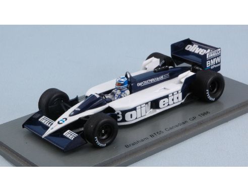 Spark Model S4351 BRABHAM BT55 D.WARWICK 1986 N.8 DNF CANADIAN GP 1:43 Modellino
