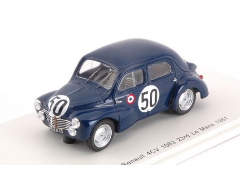 Spark Model S5210 RENAULT 4CV 1063 N.50 24th LM 1951 F.LANDON-A.BRIAT 1:43 Modellino