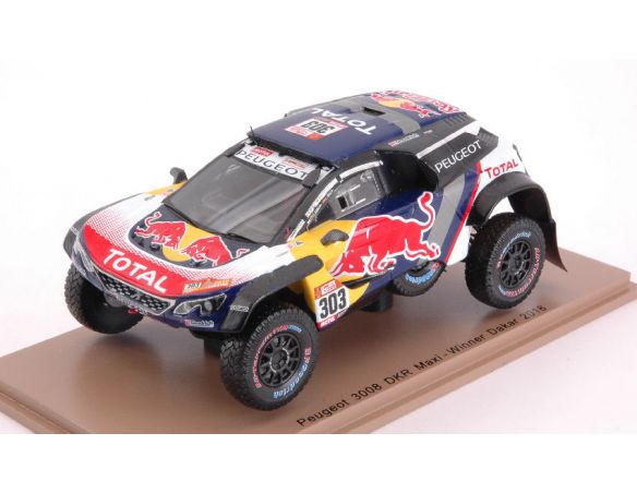 Spark Model S5622 PEUGEOT 3008 DKR MAXI N.303 WINNER DAKAR 2018 C.SAINZ-L.CRUZ 1:43 Modellino