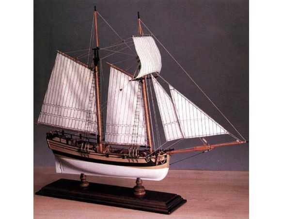 Amati 1442 Goelette Americane Hannah Kit Nave 1:70 Modellino