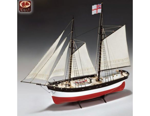 Amati 1450 Hunter Q-Ship Kit Nave legno 1:60 Modellino