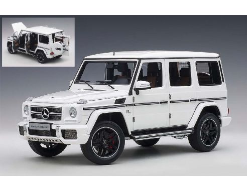 Auto Art / Gateway AA76321 MERCEDES AMG G 63 2017 GLOSS WHITE FULL OPENINGS 1:18 Modellino