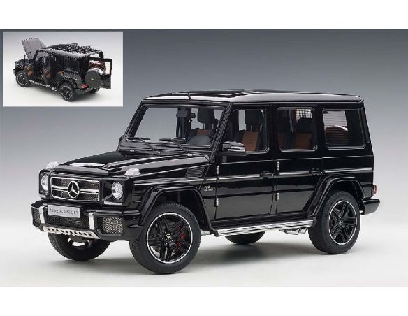 Auto Art / Gateway AA76322 MERCEDES AMG G 63 2017 GLOSS BLACK FULL OPENINGS 1:18 Modellino