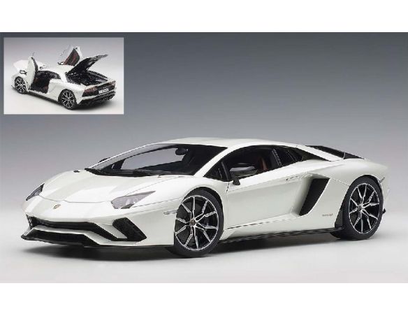 AUTOART AA79131 LAMBORGHINI AVENTADOR S 2017 BALLOON WHITE/PEARL WHITE 1:18 Modellino