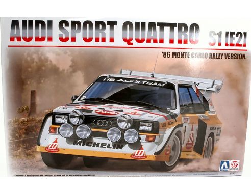Brumm BMX24017 AUDI QUATTRO S1 N.6 3rd MONTE CARLO 1986 H.MIKKOLA-A.HERTZ  KIT 1:24 Modellino