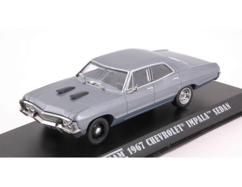 Greenlight GREEN86527 CHEVROLET IMPALA SPORT SEDAN 1967 THE A TEAM 1983-87 SERIES GREY 1:43 Modellino
