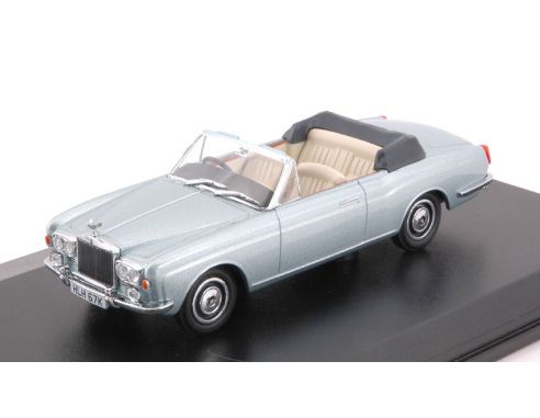 Oxford OXF43RRC003 ROLLS ROYCE CORNICHE CONVERTIBLE MPW (OPEN) METALLIC LIGHT BLUE 1:43 Modellino