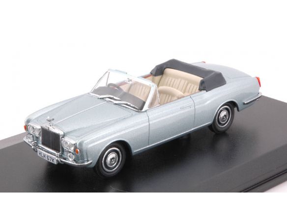 Oxford OXF43RRC003 ROLLS ROYCE CORNICHE CONVERTIBLE MPW (OPEN) METALLIC LIGHT BLUE 1:43 Modellino