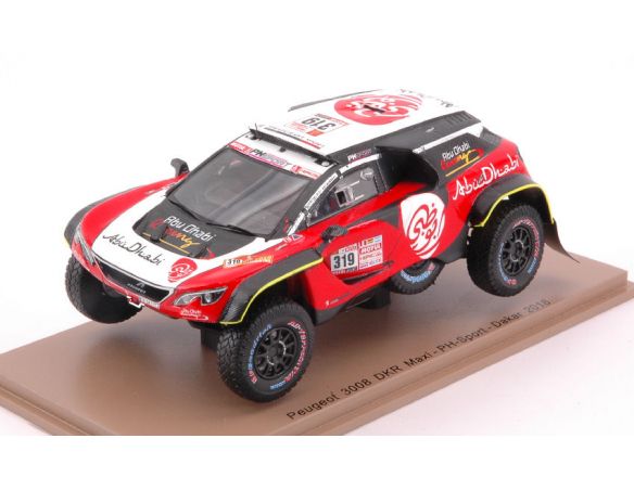 Spark Model S5623 PEUGEOT 3008 DKR MAXI N.319 DAKAR 2018 S.K.AL QASSIMI-P.MAIMOM 1:43 Modellino