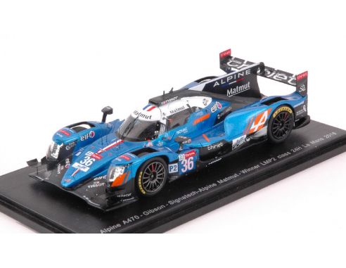 Spark Model S7021 ALPINE A470 N.36 WINNER LMP2 CLASS LM 2018 N.LAPIERRE-A.NEGRAO-P.THIRIET Modellino