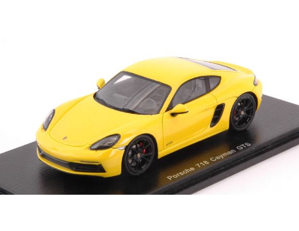 Spark Model S7618 PORSCHE 718 CAYMAN GTS 2018 YELLOW 1:43 Modellino