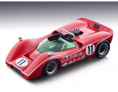 Tecnomodel TMD1856B MCLAREN M6B CAN AM N.11 3rd BRIDGEHAMPTON GP 1968   LOTHAR MOTSHENB.1:18 Modellino