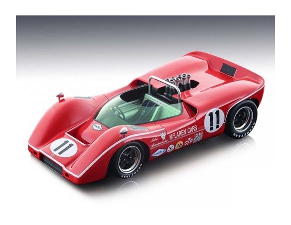 Tecnomodel TMD1856B MCLAREN M6B CAN AM N.11 3rd BRIDGEHAMPTON GP 1968   LOTHAR MOTSHENB.1:18 Modellino