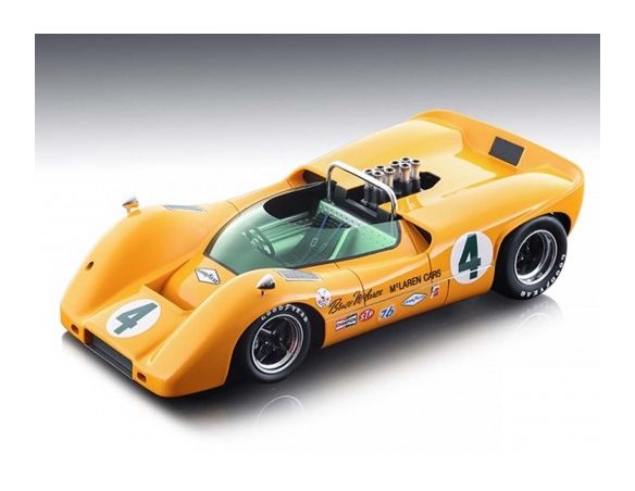 Tecnomodel TMD1856C MCLAREN M6A CAN AM N.4 WINNER LAGUNA SECA 1967 BRUCE MCLAREN 1:18 Modellino