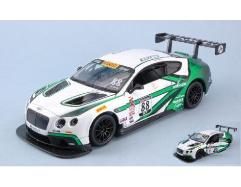 BBURAGO BU28008A BENTLEY CONTINENTAL GT3 PIRELLI WORLD CHALL.2017 N.88 ADDERLY FONG 1:24 Modellino