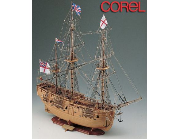 Corel SM 41 Brigantino a palo inglese Endeavour Kit Nave in legno 1:50 Modellino