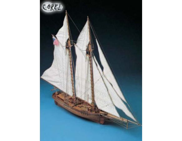 Corel SM 19 Flying Fish - Goletta americana 1860 Kit Nave in legno 1:50 Modellino